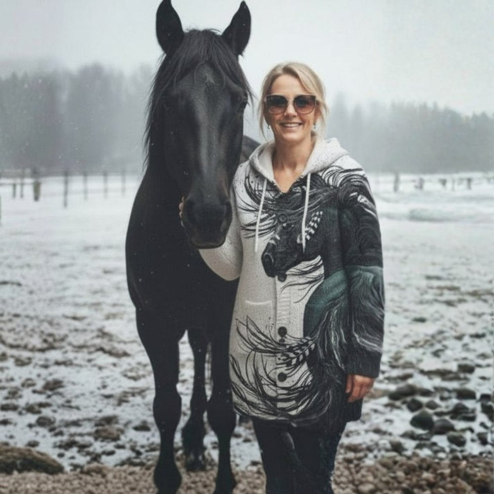 Women's Horse Knitted Coat