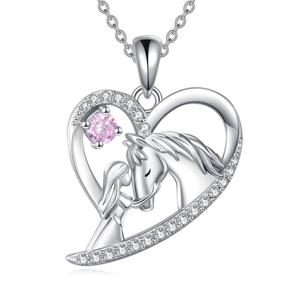 Horse Mission Stallion Necklace (925 Sterling Silver)