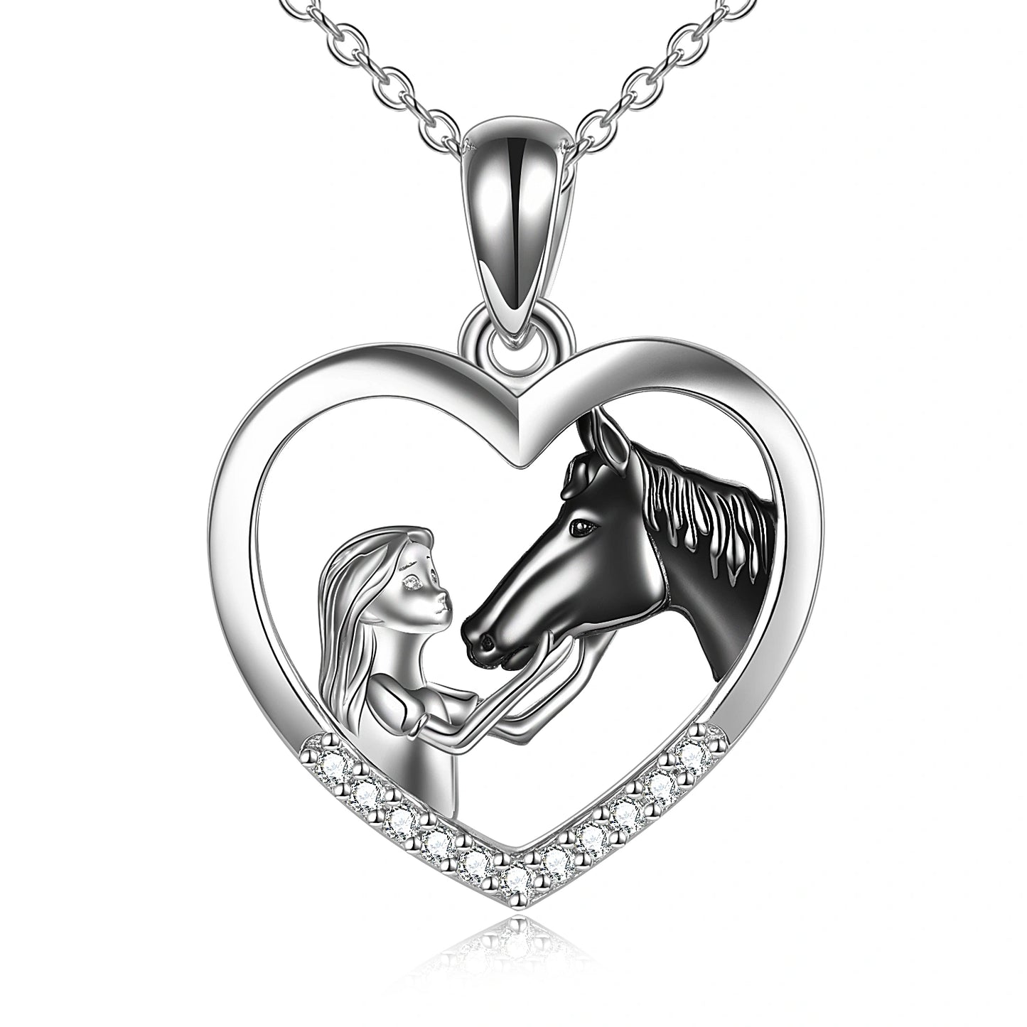 Horse Mission Rescue Necklace (925 Sterling Silver)