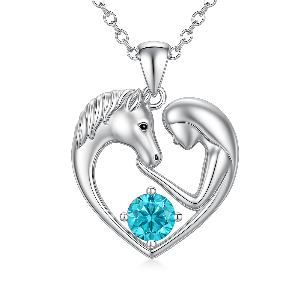 Horse Mission Necklace (925 Sterling Silver)