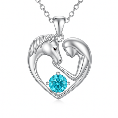 Horse Mission Necklace (925 Sterling Silver)
