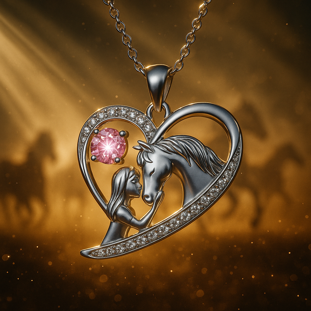 Horse Mission Stallion Necklace (925 Sterling Silver)