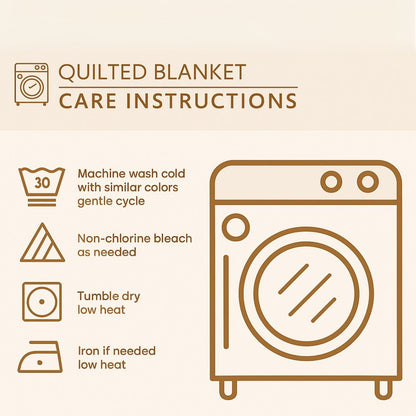 Horse Mission Quilted Blanket