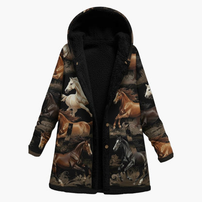 Women's Warm Plush Horse Coat
