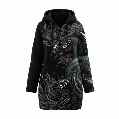 Women's Horse Knitted Coat