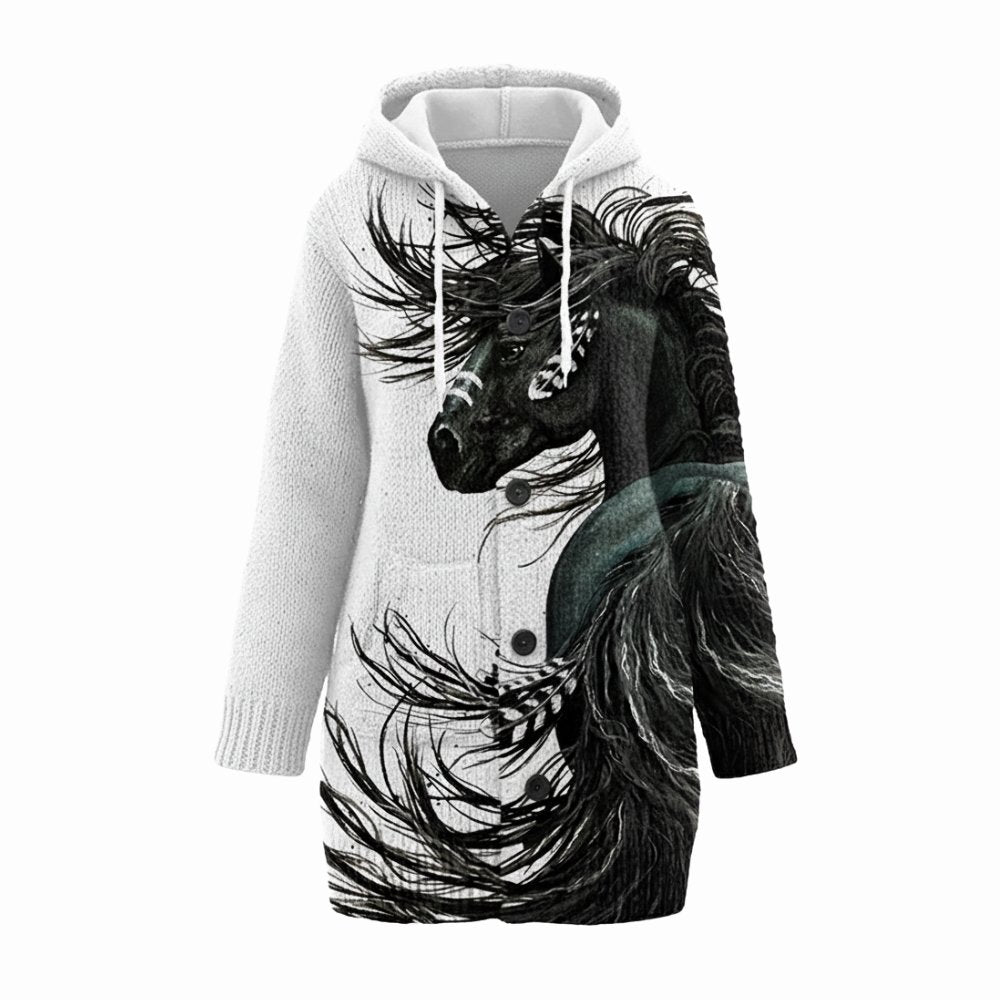 Women's Horse Knitted Coat