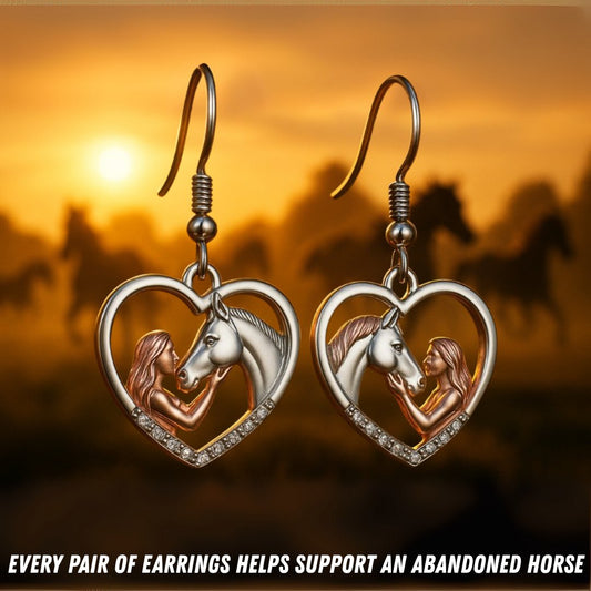 Horse Mission Rescue Earrings (925 Sterling Silver)