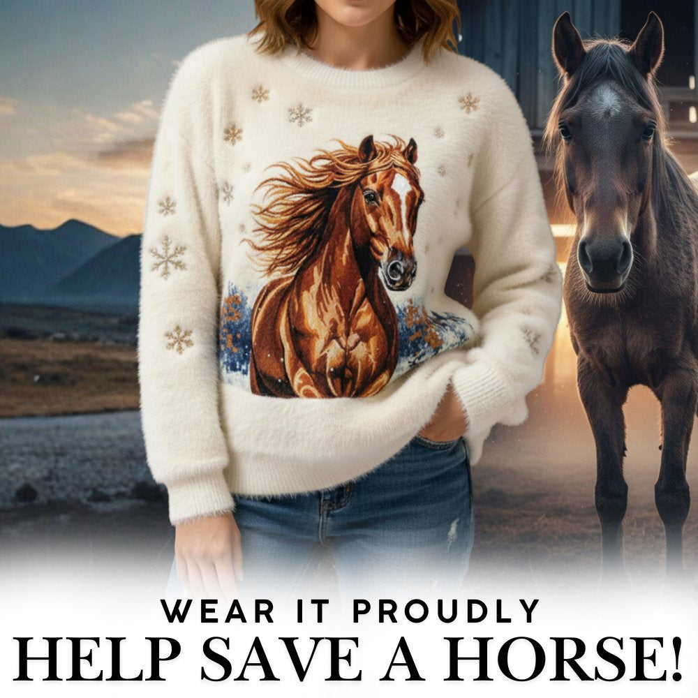 Horse Cozy Plush Sweater
