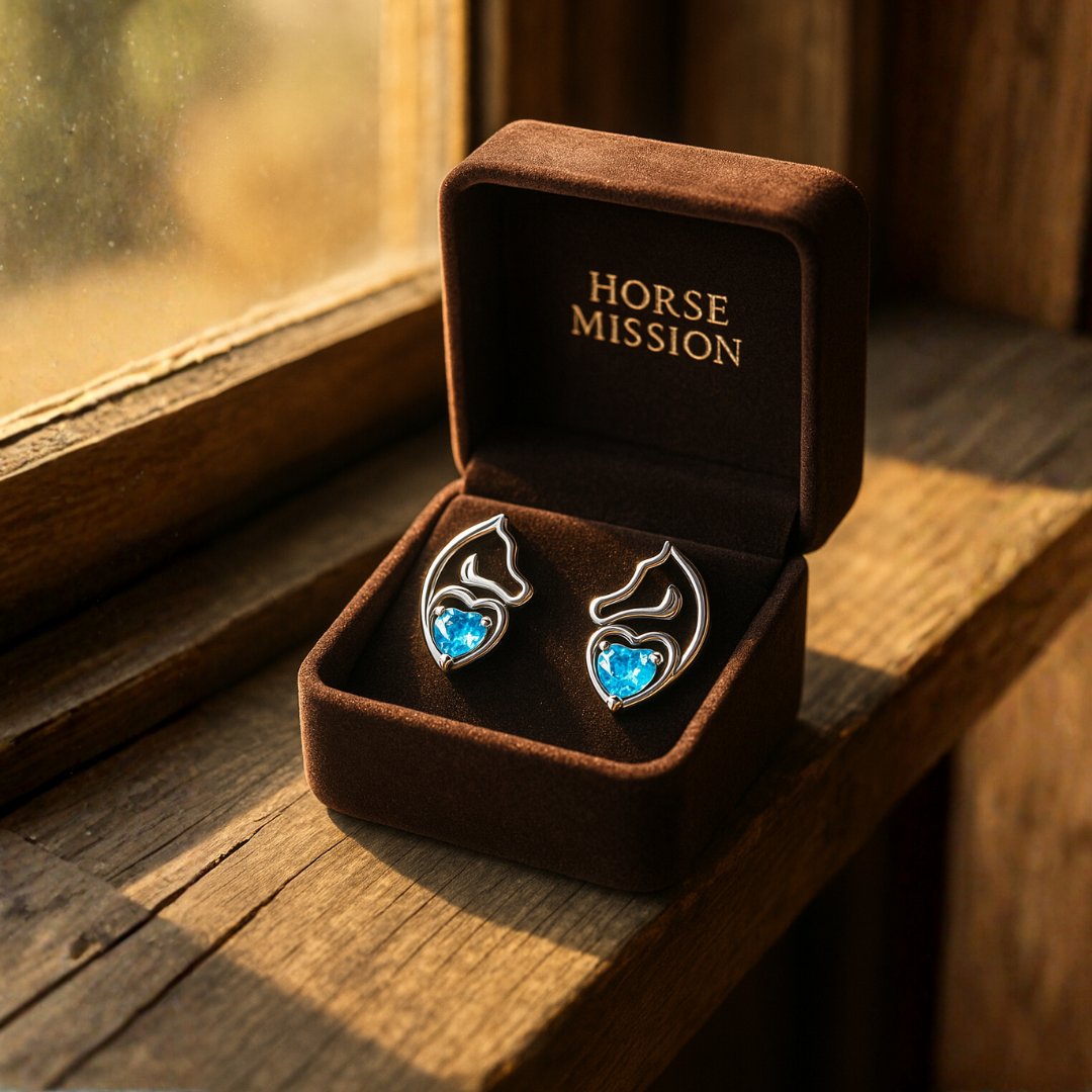 Horse Mission Earrings (925 Sterling Silver)