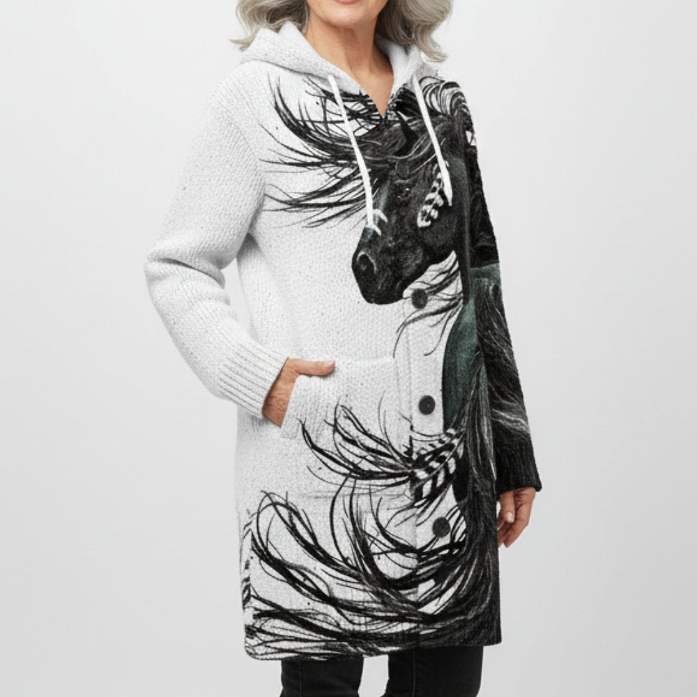 Women's Horse Knitted Coat