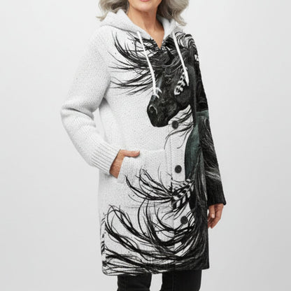 Women's Horse Knitted Coat