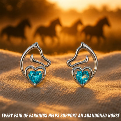Horse Mission Earrings (925 Sterling Silver)