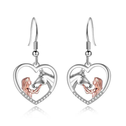 Horse Mission Rescue Earrings (925 Sterling Silver)